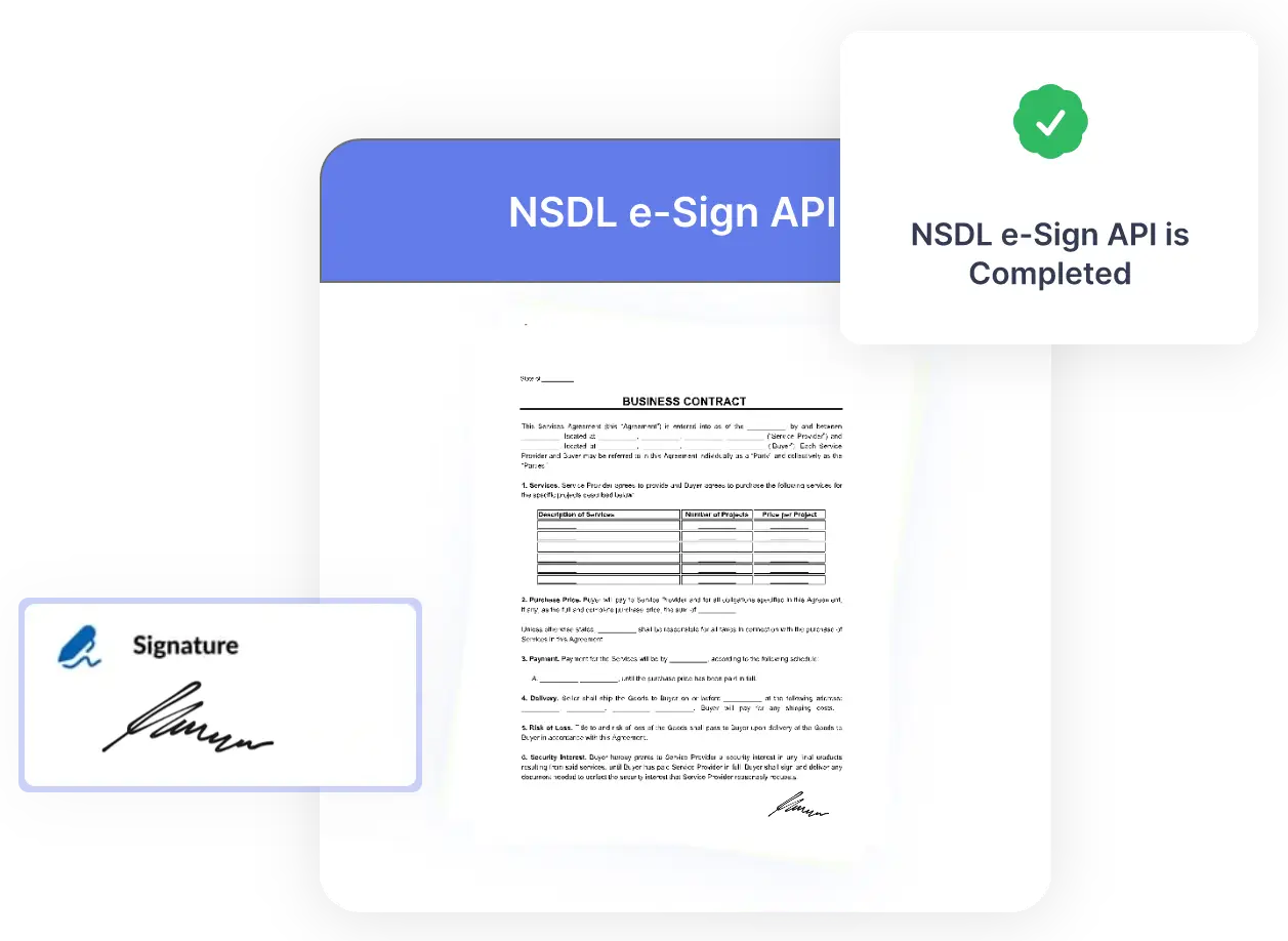 NSDL esign api