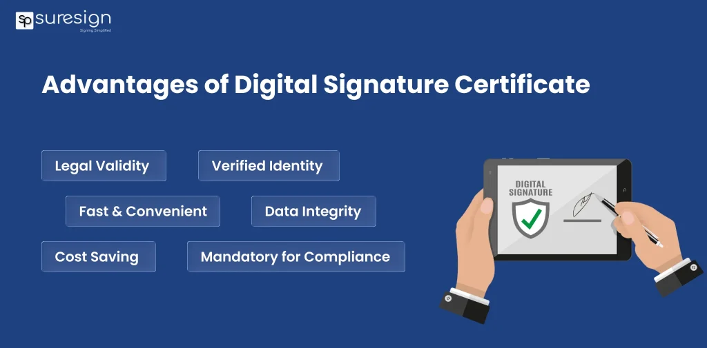 Advantages of digital signature certificate