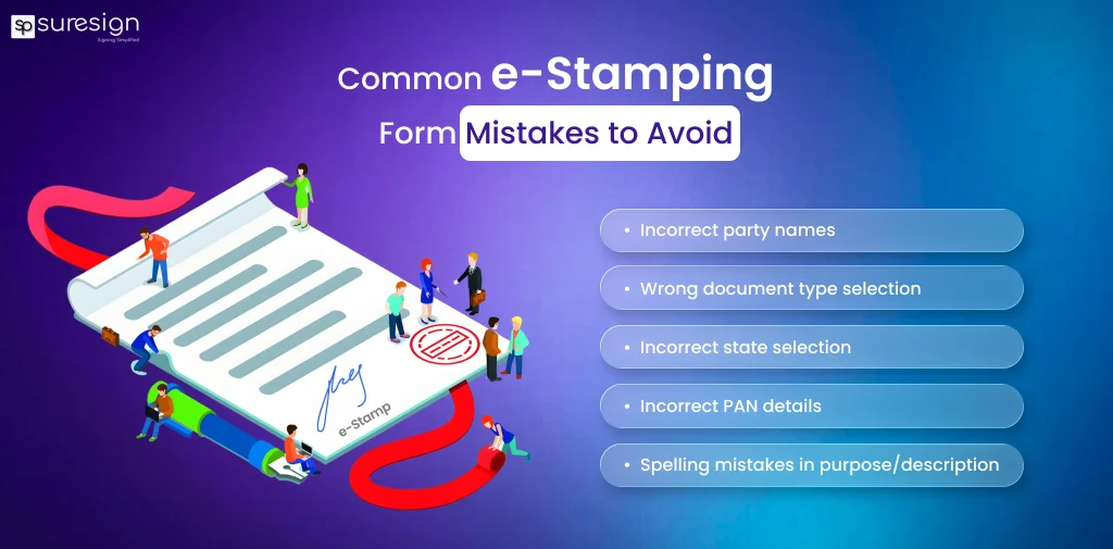 common e-stamping form mistakes to avoid