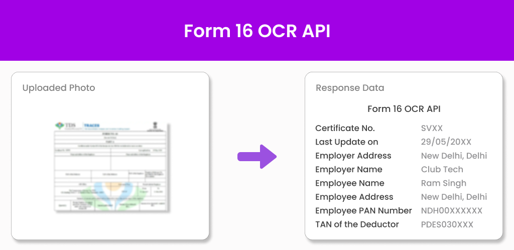 Form 16 OCR API