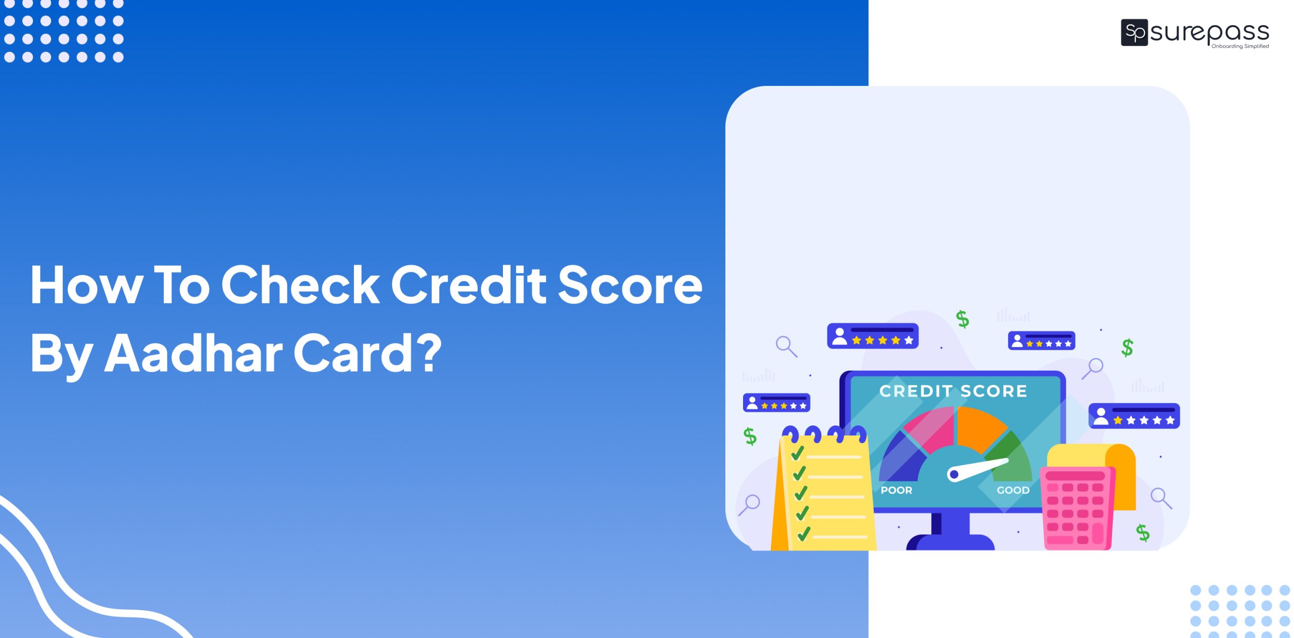 How To Check Credit Score By Aadhaar Card? featured image