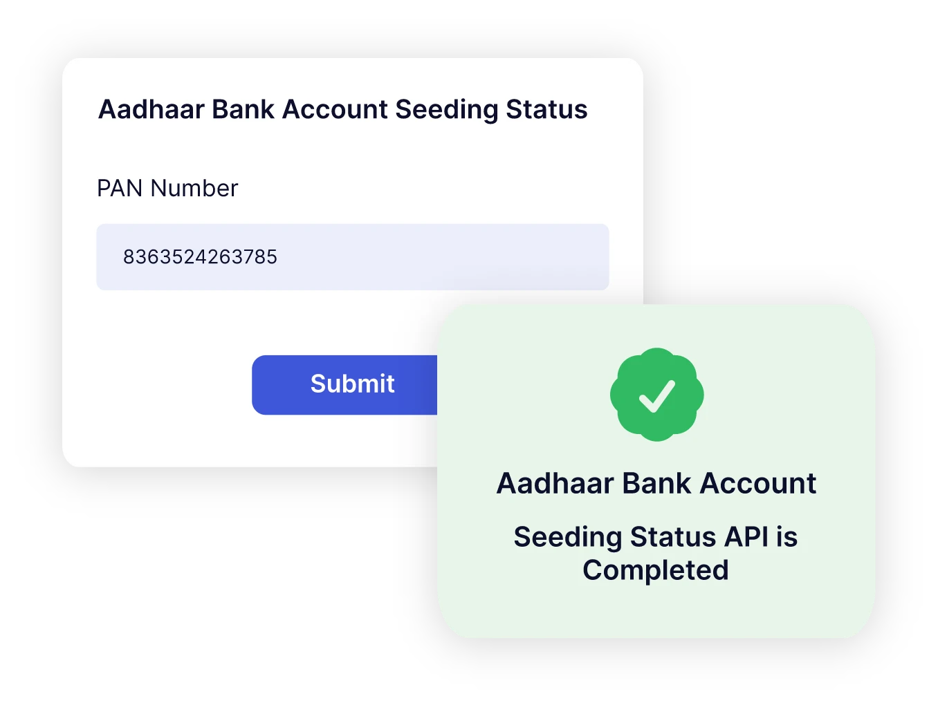 Aadhaar Bank Account Seeding Status API