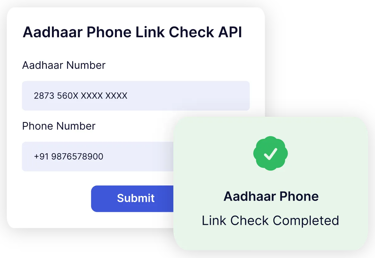 Aadhaar to phone link