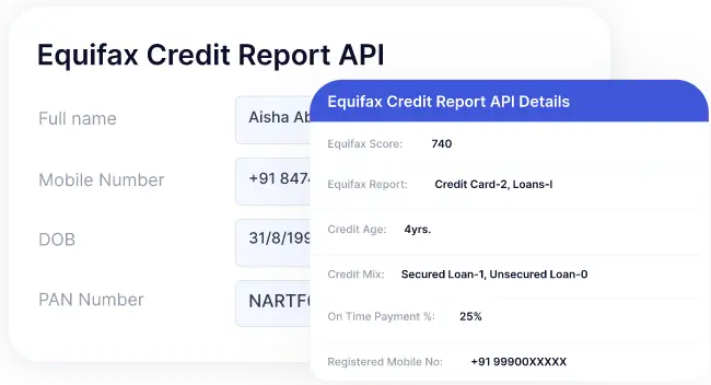 Equifax Credit Report API (1) Equifax Credit Report API (1)