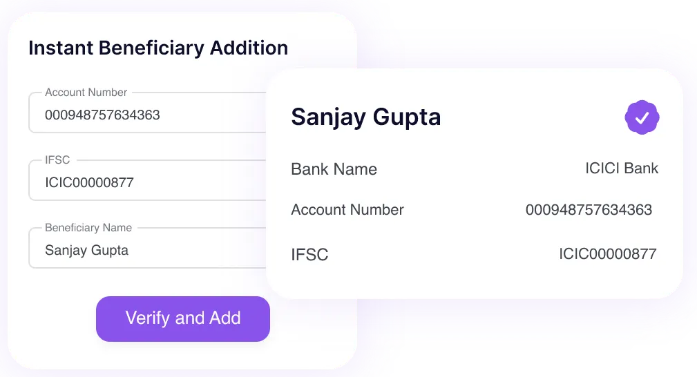 Instant Beneficiary Addition image