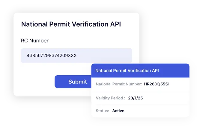 National Permit Verification API