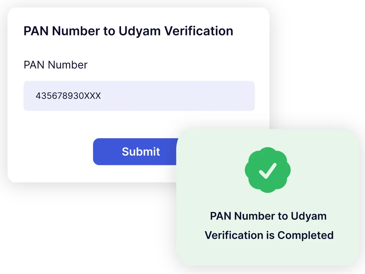 PAN Number to Udyam Verification API