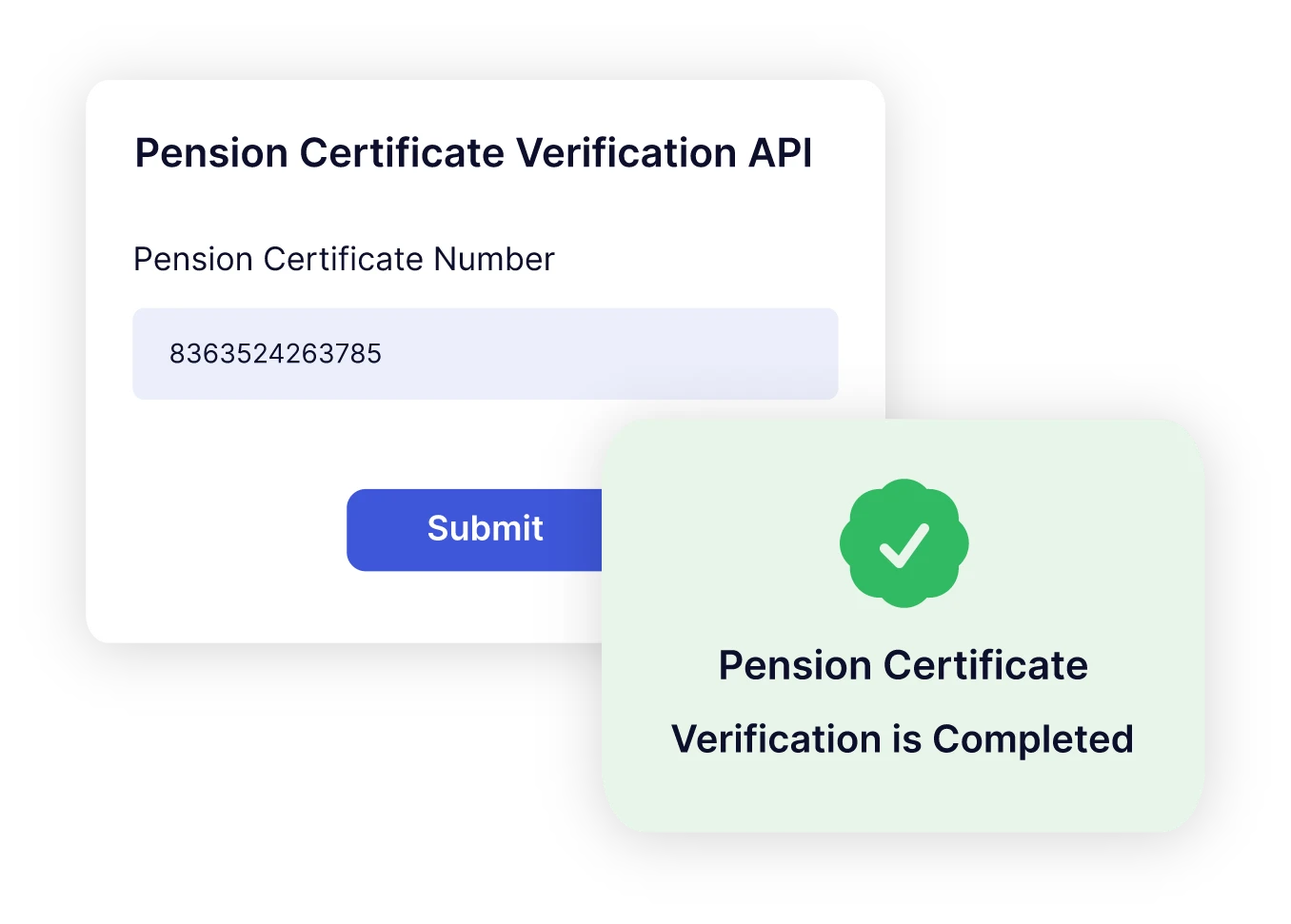 Pension Certificate Verification API