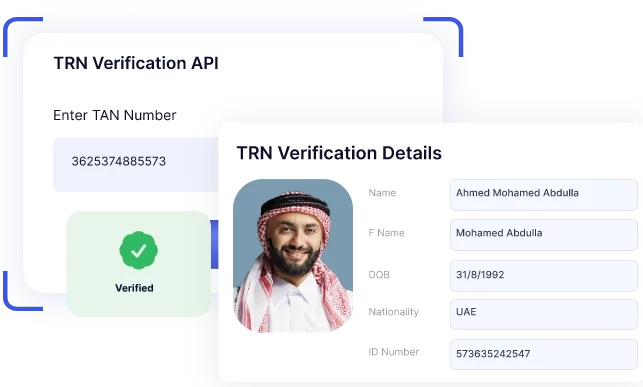 TRN Verification API card TRN Verification API card