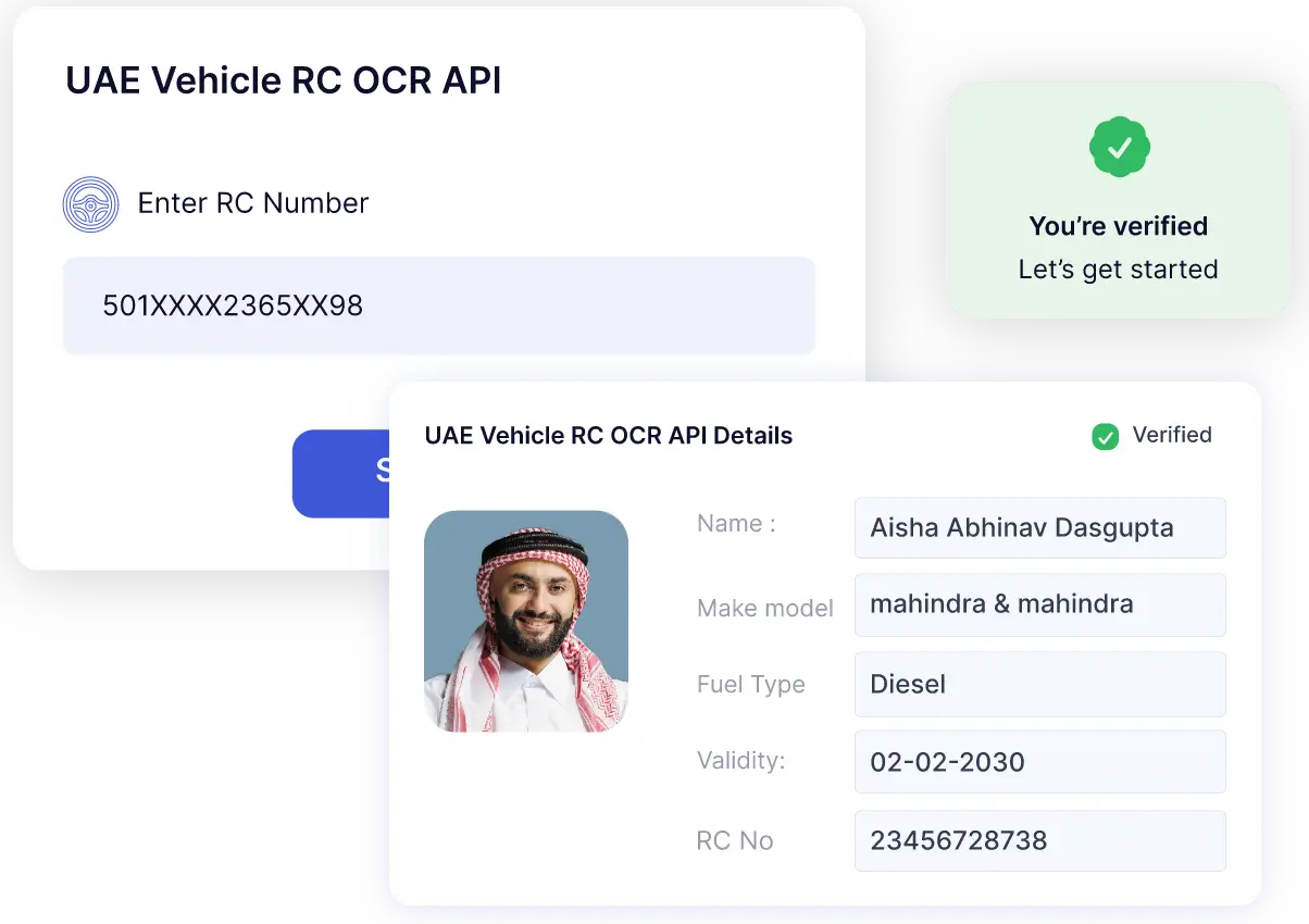 UAE Vehicle RC OCR