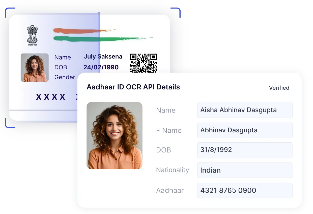 aadhaar ID OCR API