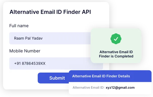 Alternative Email ID Finder API