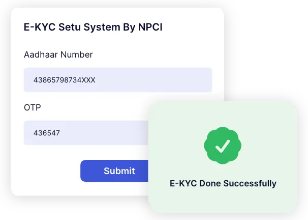 E-KYC Setu System By NPCI