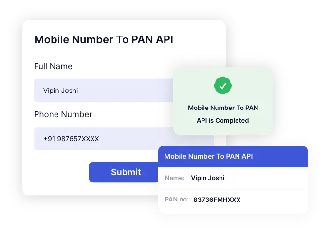 Mobile Number To PAN API