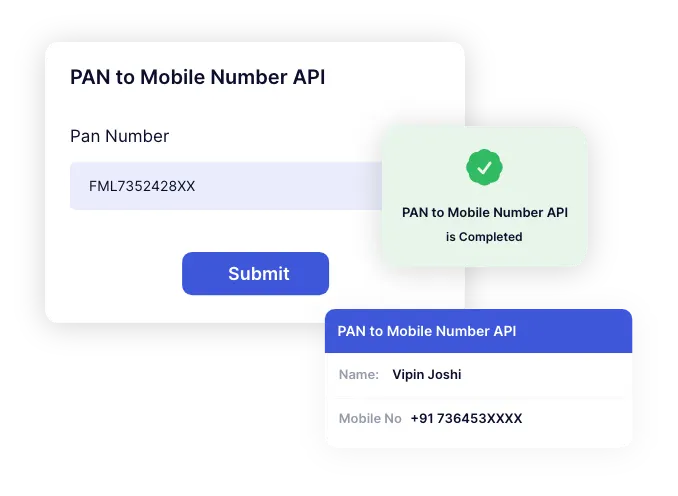 PAN to Mobile Number API