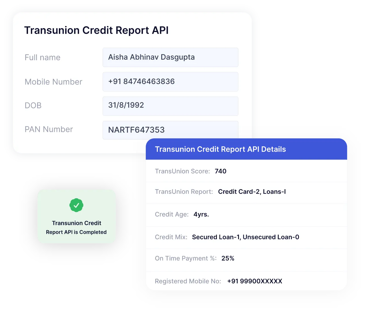 Transunion Credit Report API