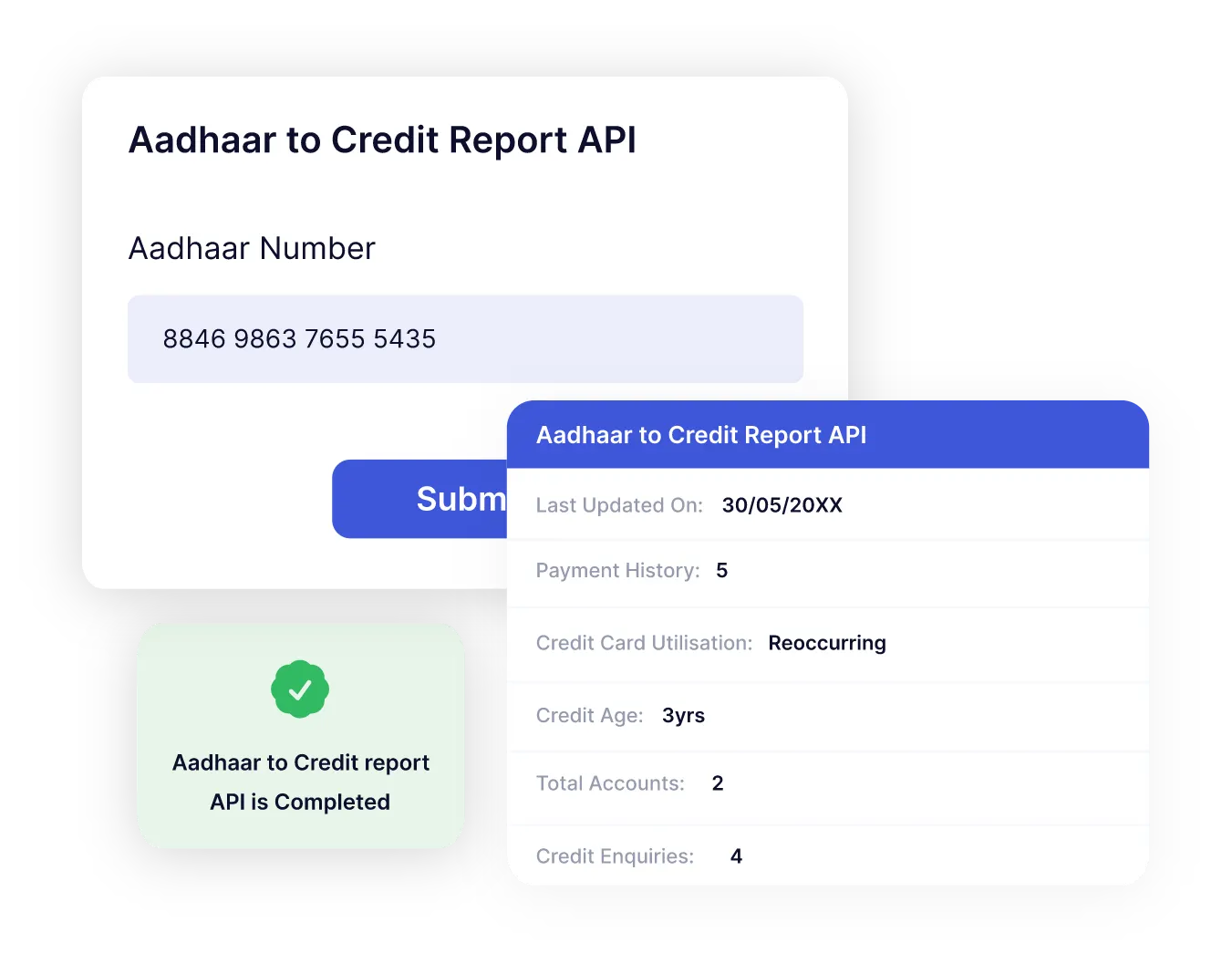 aadhaar to credit