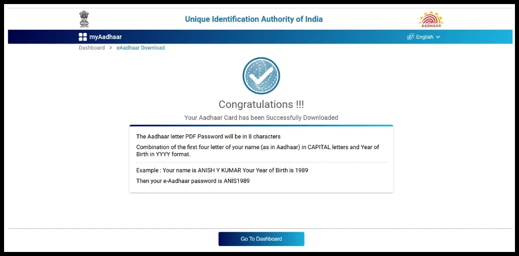 Get Duplicate Aadhaar Card