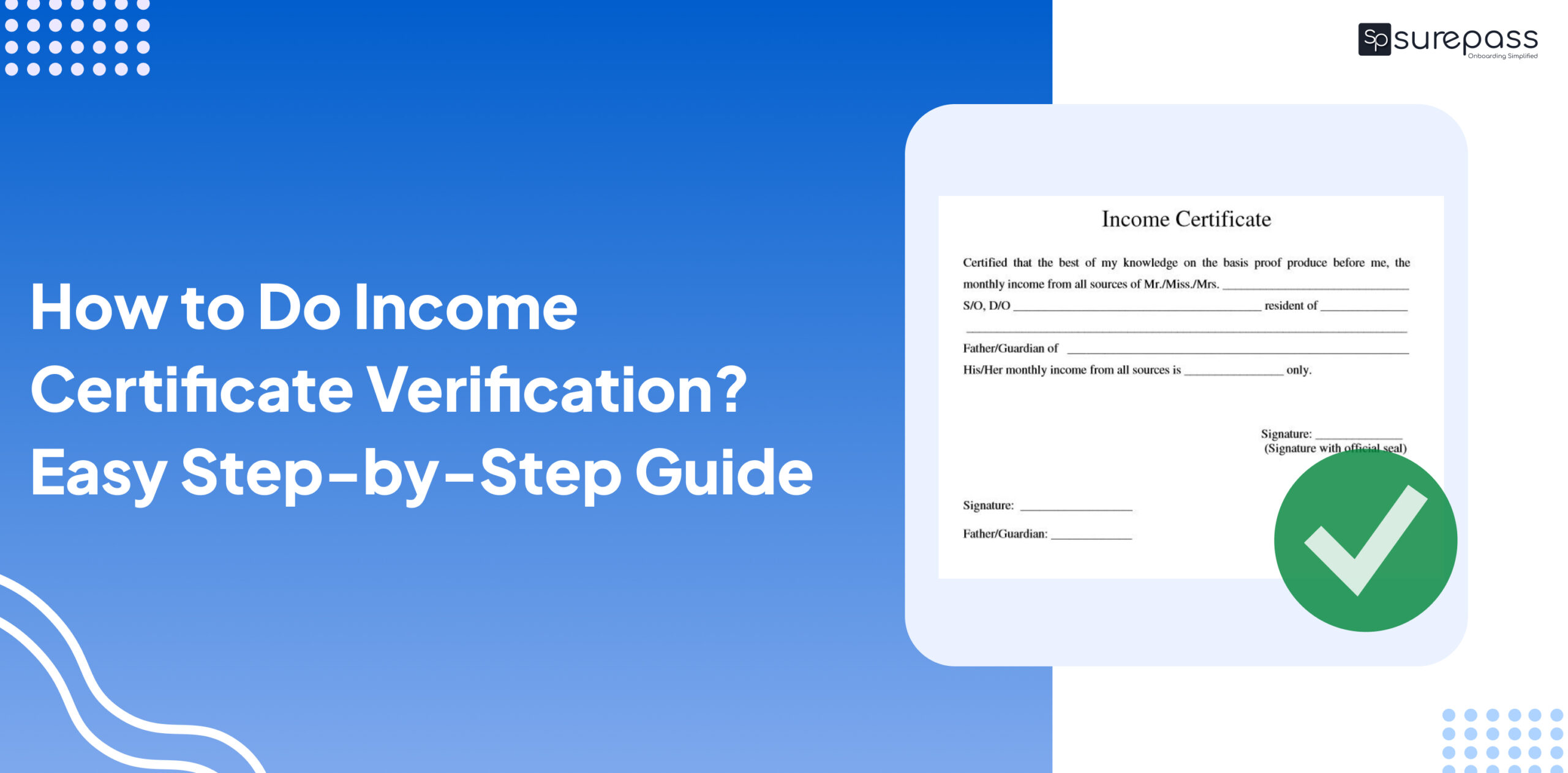 How to Do Income Certificate Verification? Easy Step-by-Step Guide featured image