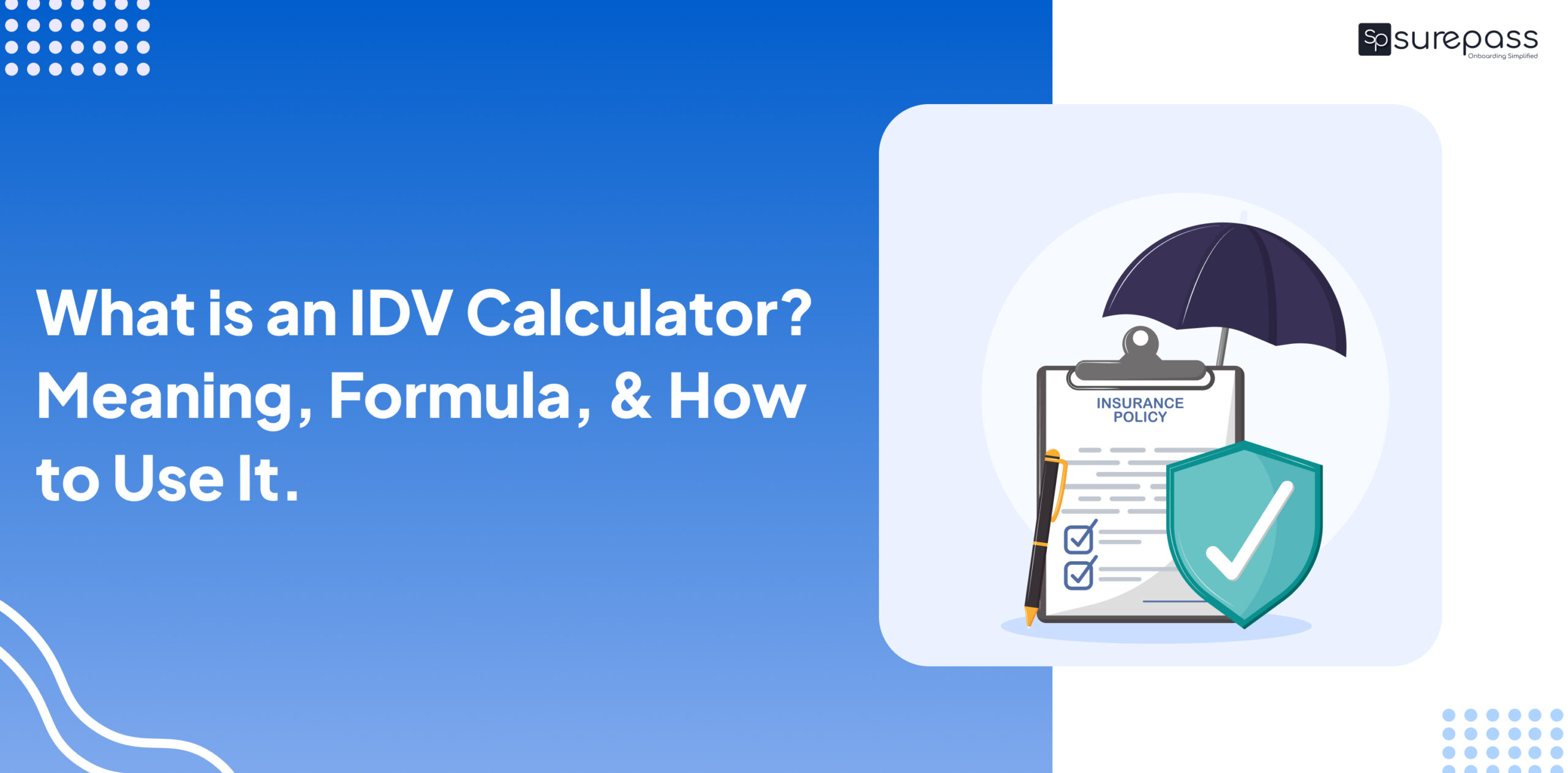 What is an IDV Calculator