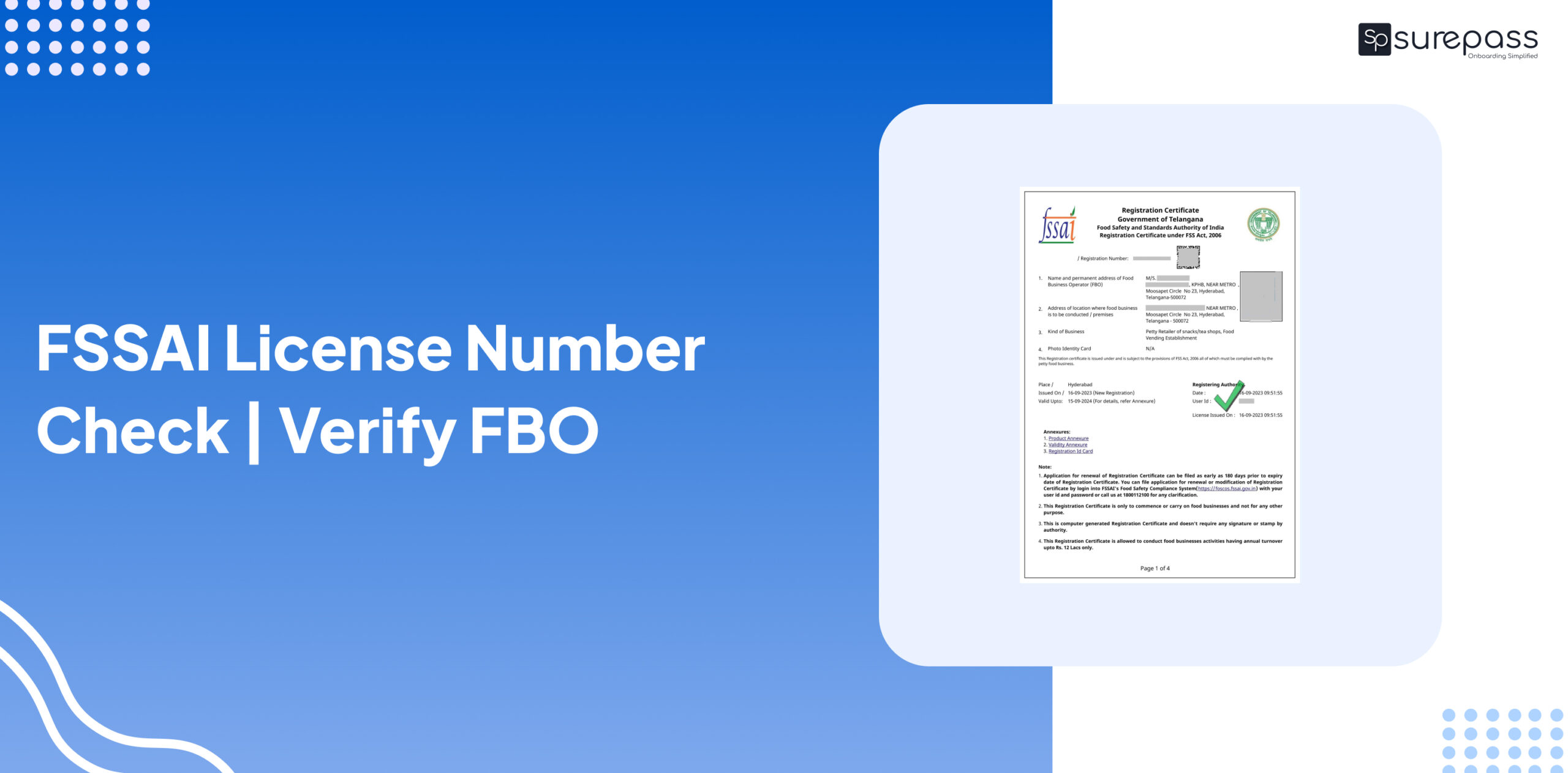 FSSAI License Number Check | Verify FBO featured image