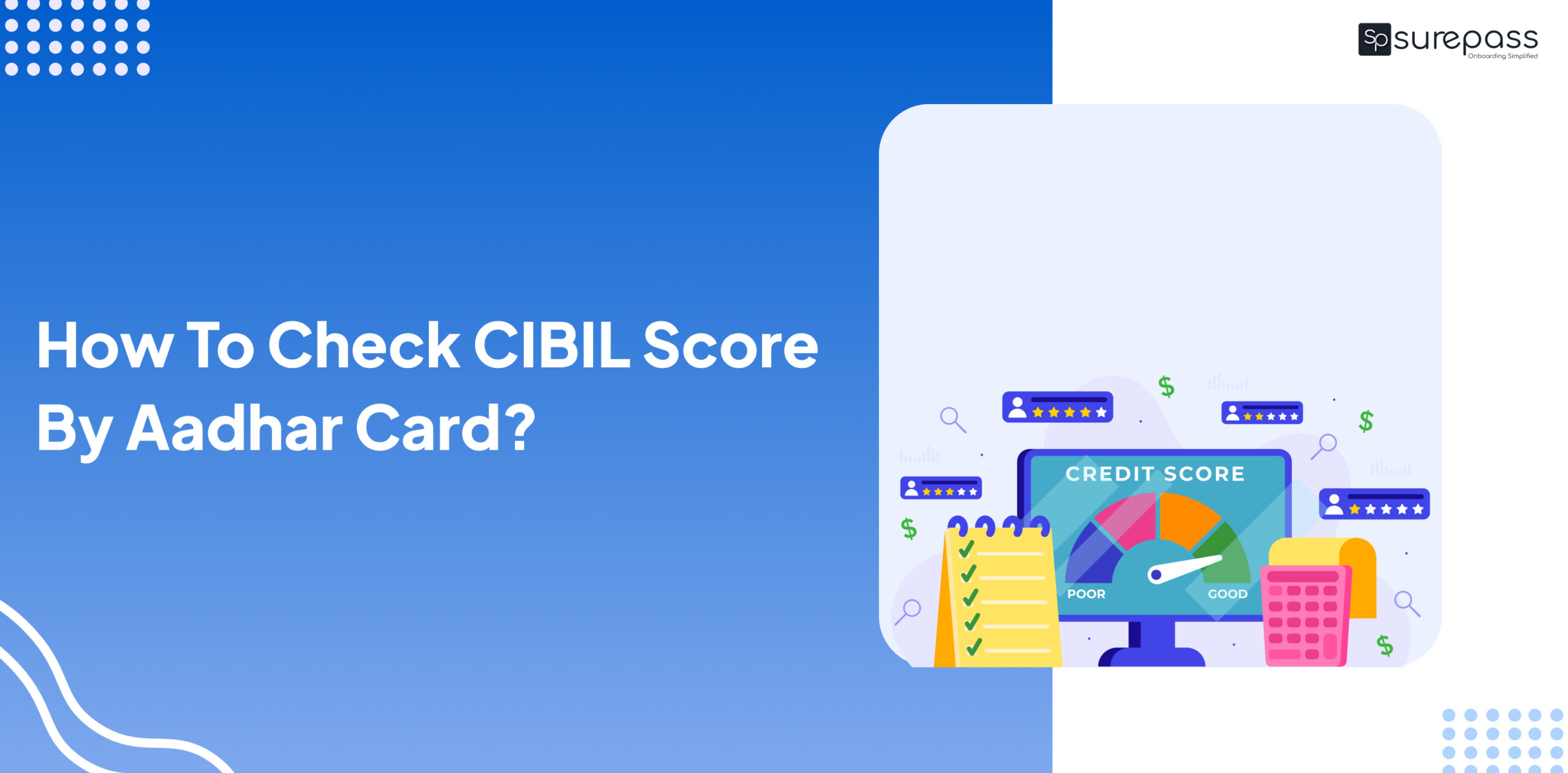 How To Check CIBIL Score By Aadhar Card? featured image