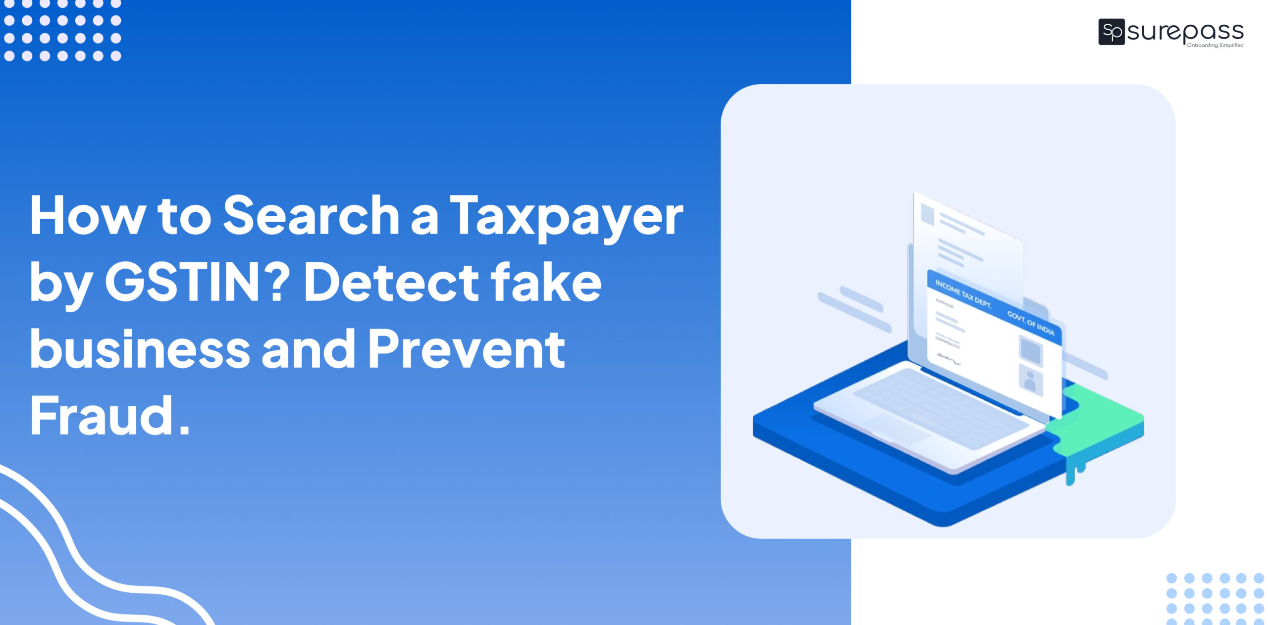 How to Search a Taxpayer by GSTIN? Detect fake business and Prevent Fraud featured image