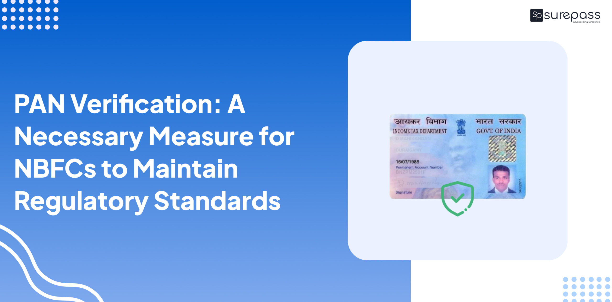 PAN Verification: A Necessary Measure for NBFCs to Maintain Regulatory Standards featured image