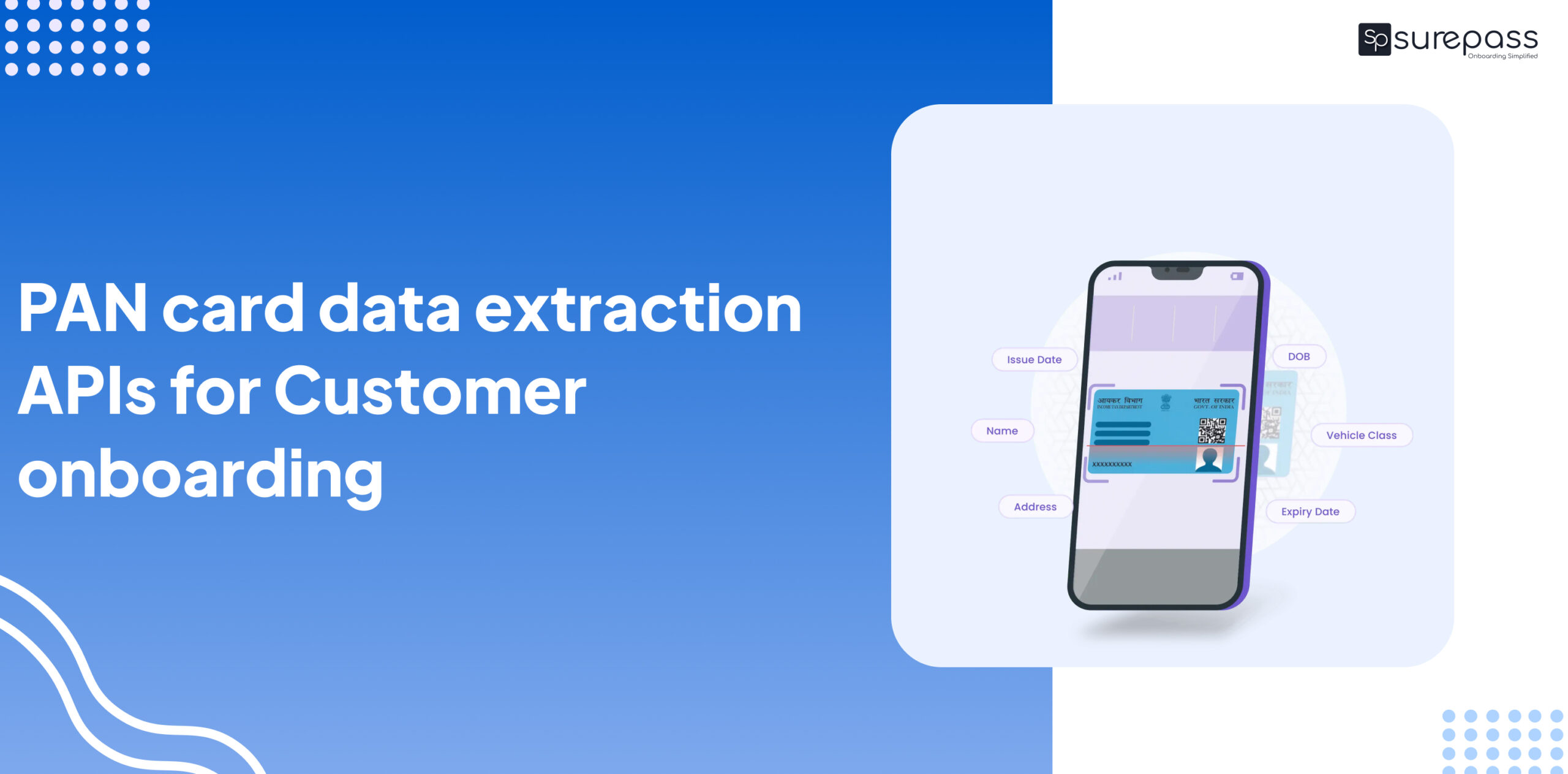 PAN card data extraction APIs for Customer onboarding