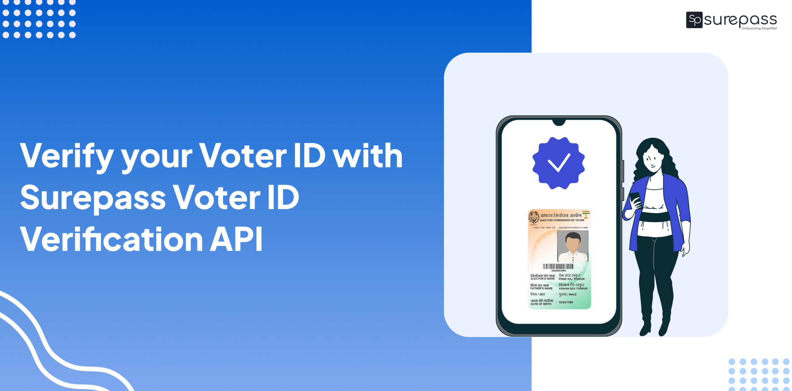 Verify your Voter ID with Surepass Voter ID Verification API  featured image
