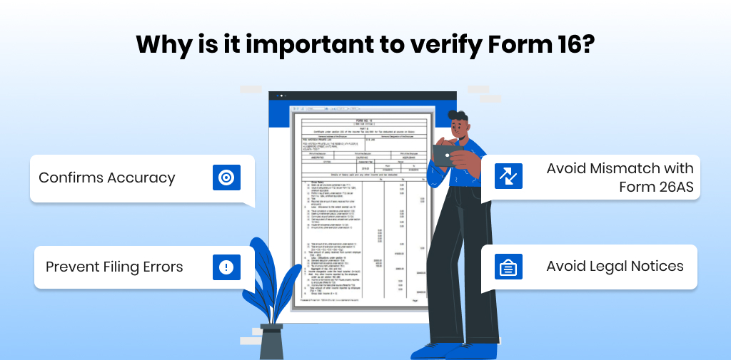 Why is it important to verify form 16?