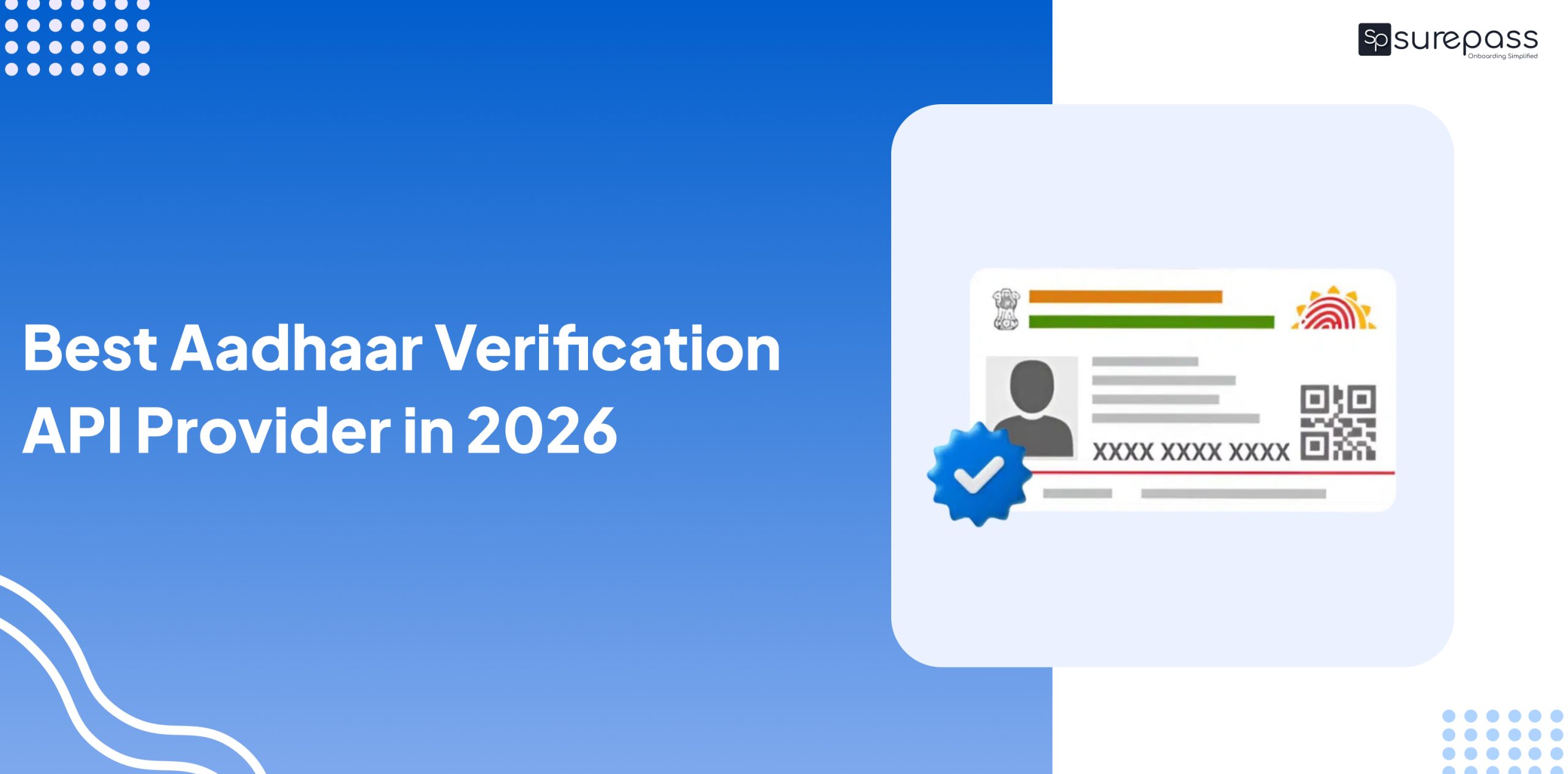 Best Aadhaar Verification API Provider in 2026
