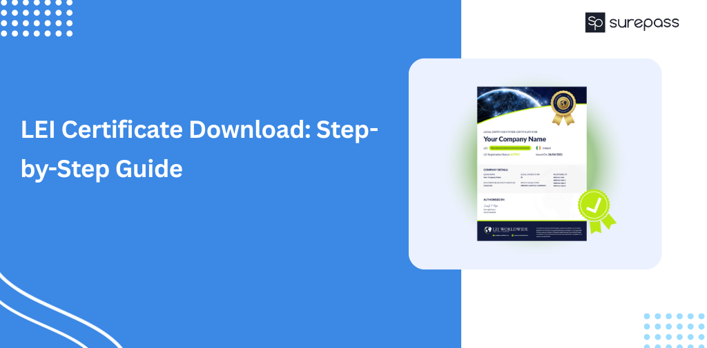 LEI Certificate Download