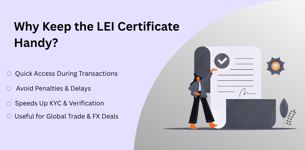 why keep the leo certificate handy?