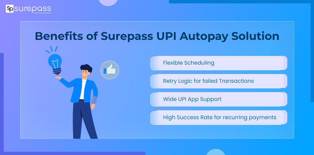 Benefits of Surepass UPI Autopay Solution