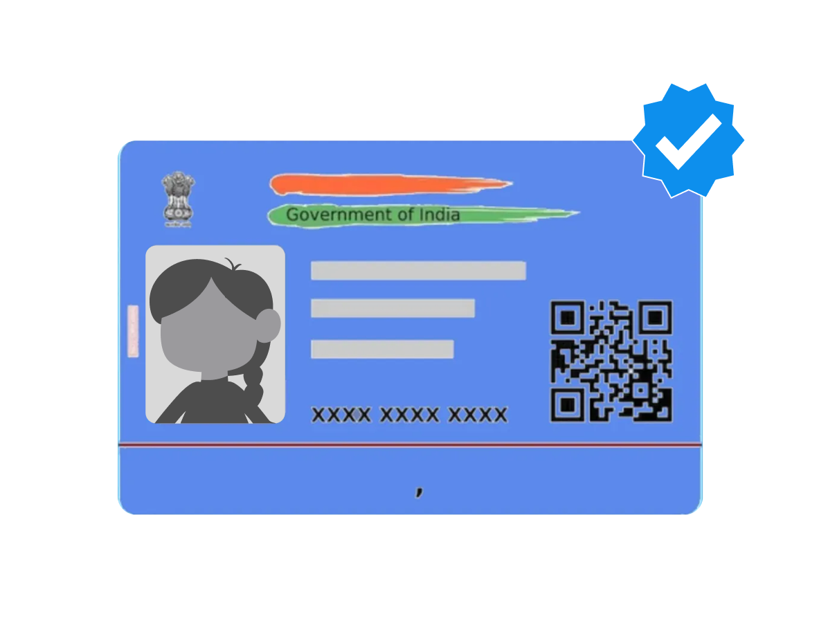 Blue Aadhaar Card Verification API