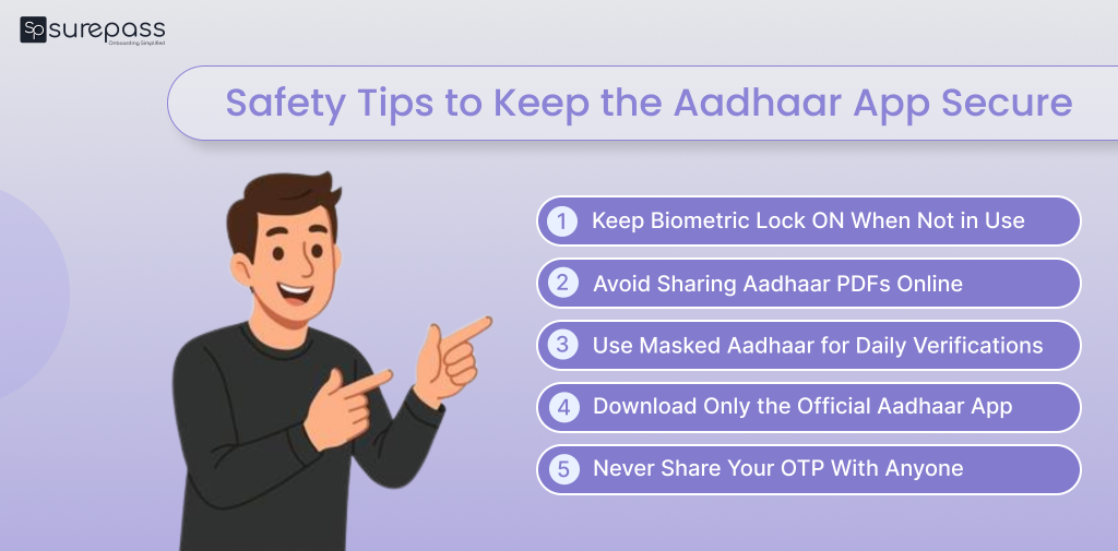 Safety tips to keep the aadhaar app secure