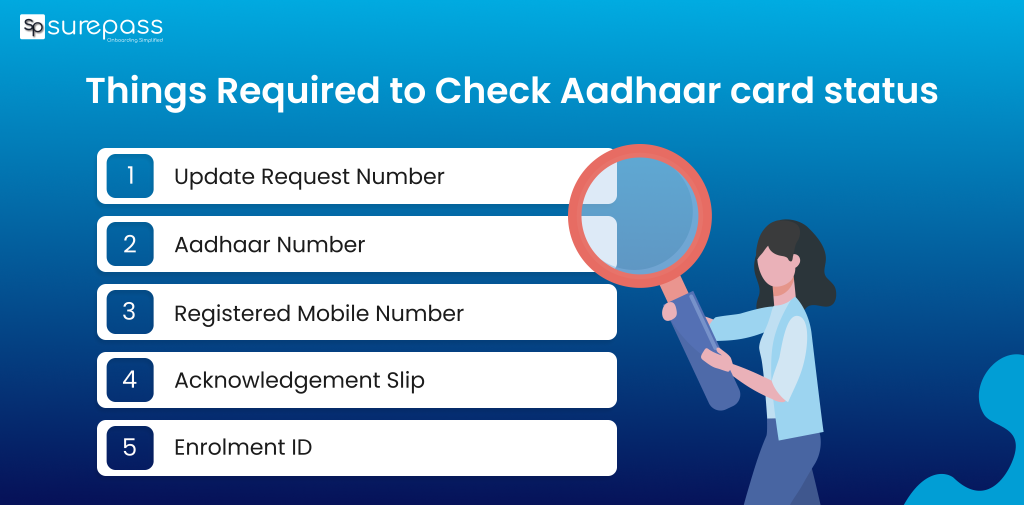 Things Required to Check Adhar Card Status