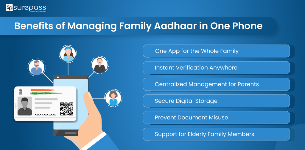 Benefits of managing family aadhaar in one phone