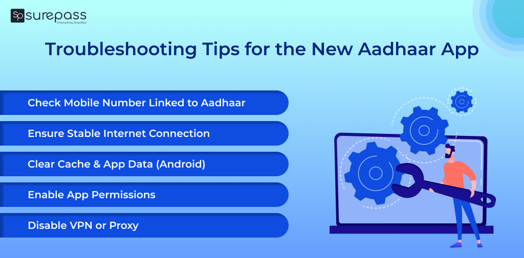 Troubleshooting tips for the new aadhaar app
