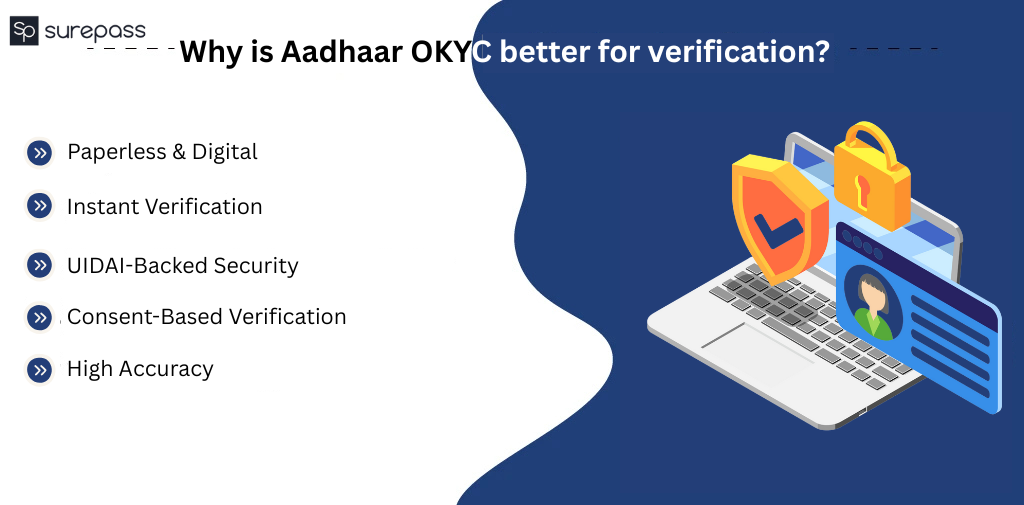 Why is Aadhaar OKYC better for Verification?