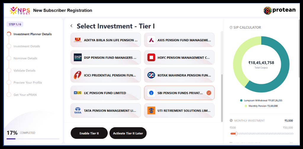 New subscriber registration number