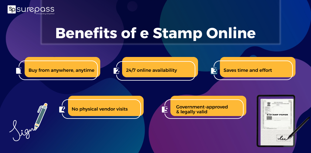 Benefits of e Stamp online