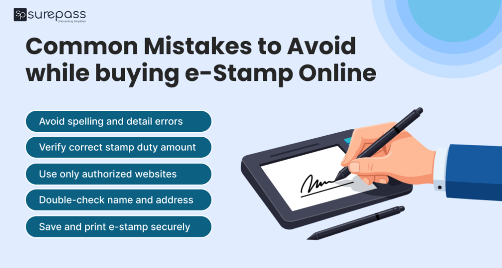 Common mistakes to avoid while buying e stamp online