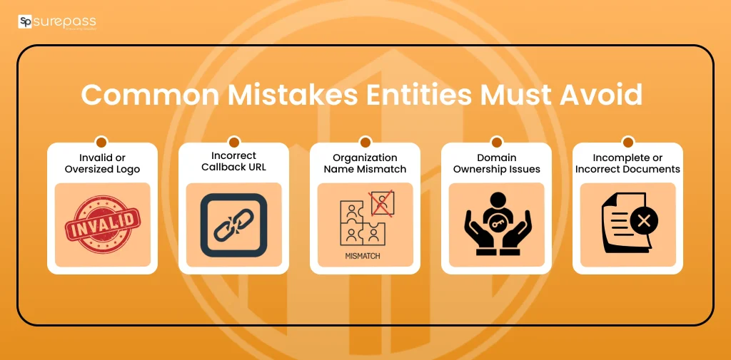 Common mistakes entities must avoid