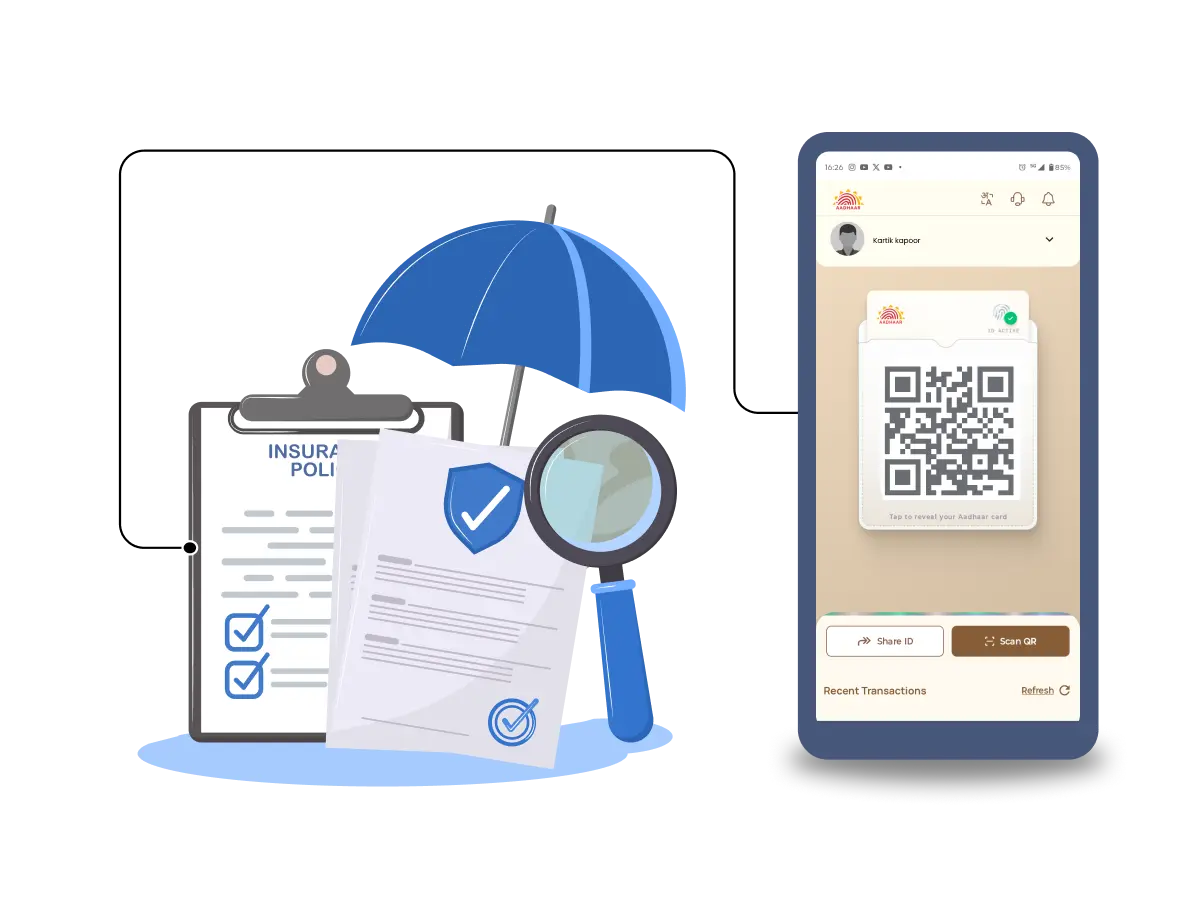 Insurance Policyholder Verification with Aadhaar