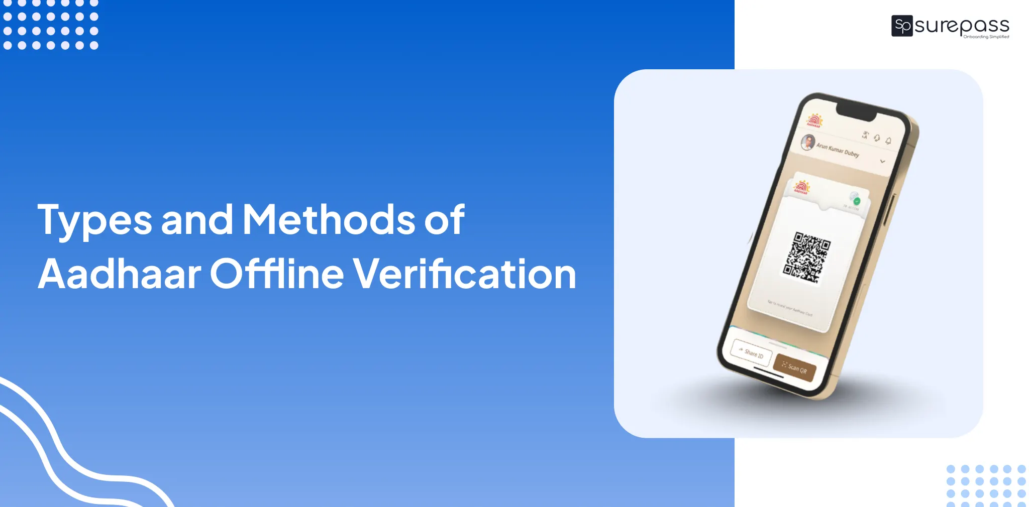 Types and Methods of Aadhaar Offline Verification