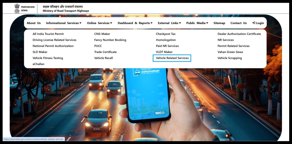 Choose the Vehicle Related services