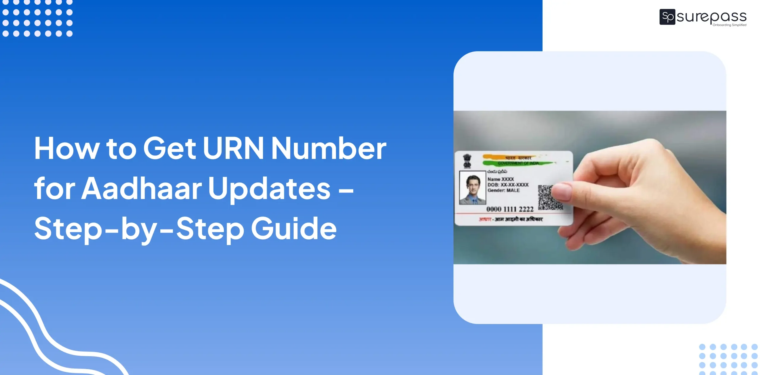 How to Get URN Number for Aadhaar Updates – Step-by-Step Guide