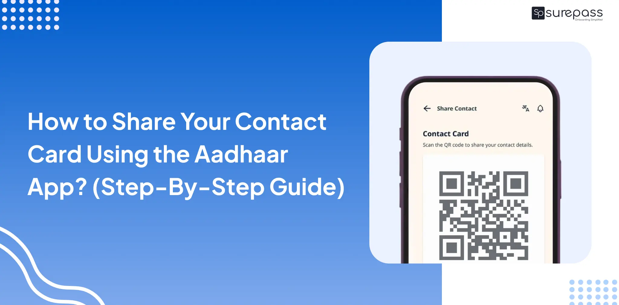 How to Share Your Contact Card Using the Aadhaar App_ (Step-By-Step Guide)